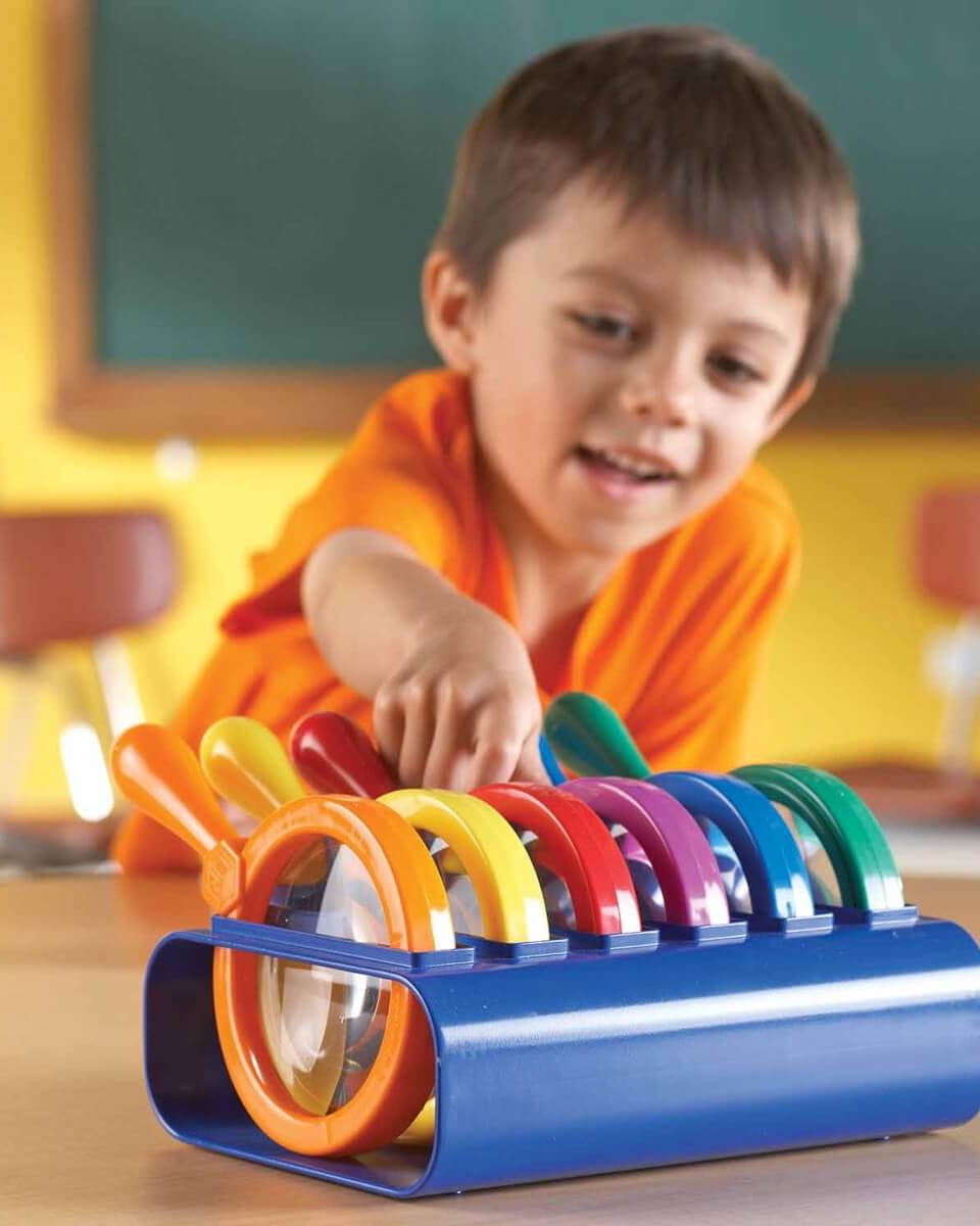 Primary Science - Loupes jumbo avec support - Jeux scientifiques - Boutique LeoLudo - Learning Resources