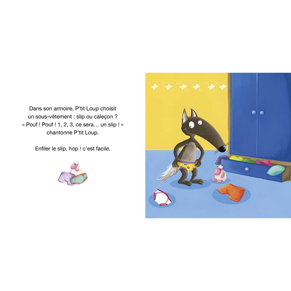 P'tit Loup s'habille tout seul - Livres - Boutique LeoLudo - Auzou