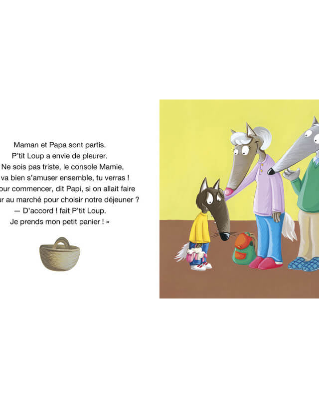 P'tit Loup va chez Papi et Mamie - Livres - Boutique LeoLudo - Auzou