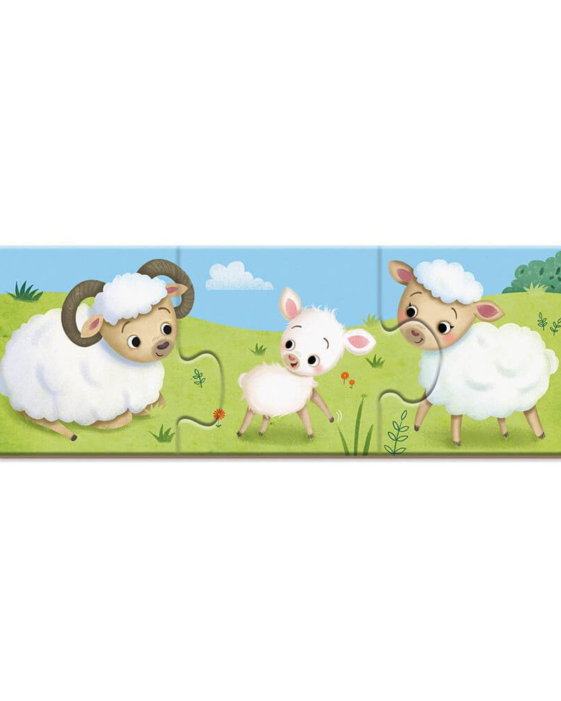 Puzzle d'association Trionimo (10 x 3 pcs) - Casse - têtes - Boutique LeoLudo - Janod