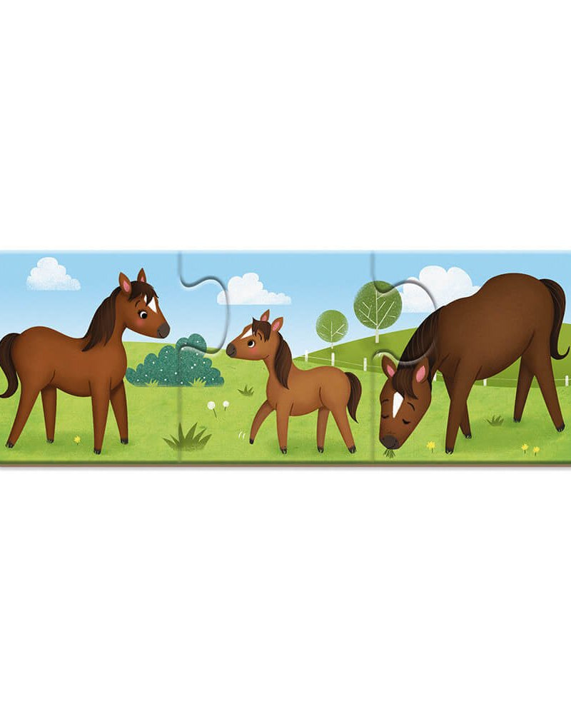 Puzzle d'association Trionimo (10 x 3 pcs) - Casse - têtes - Boutique LeoLudo - Janod