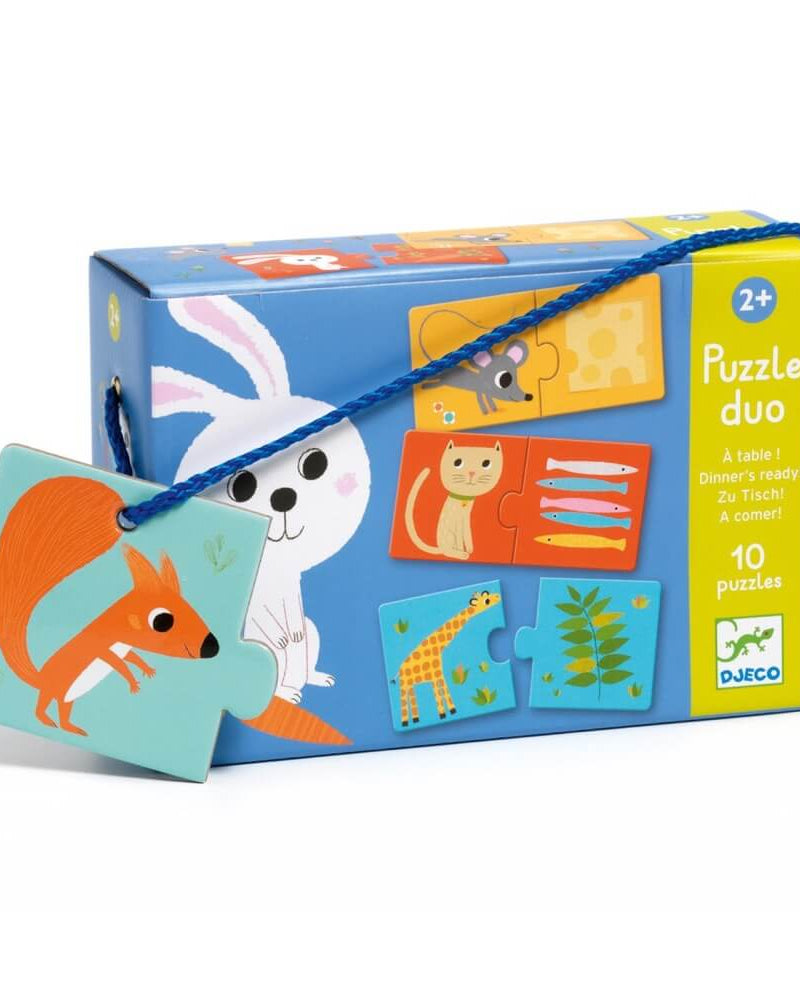 Puzzle duo - À table! (10 x 2 pcs) - Casse - têtes - Boutique LeoLudo - Djeco