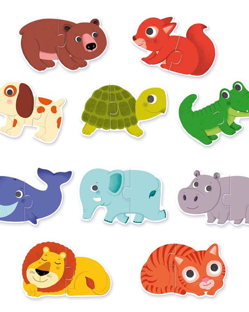 Puzzle duo - Animaux - Casse - têtes - Boutique LeoLudo - Djeco
