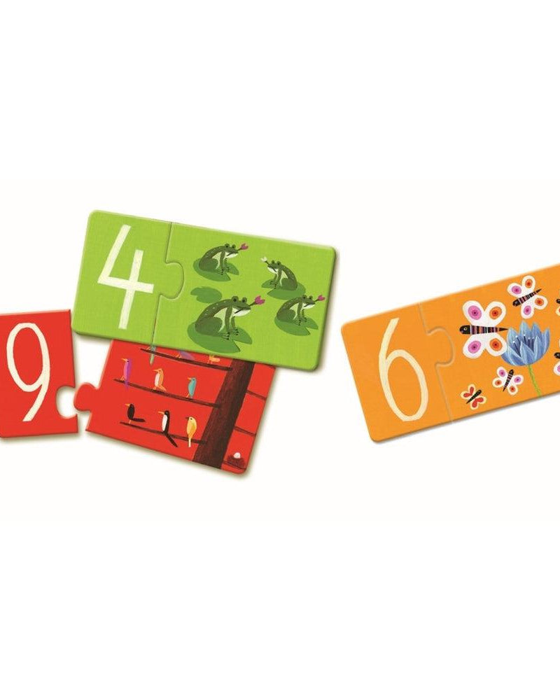 Puzzle duo - Chiffres - Casse - têtes - Boutique LeoLudo - Djeco