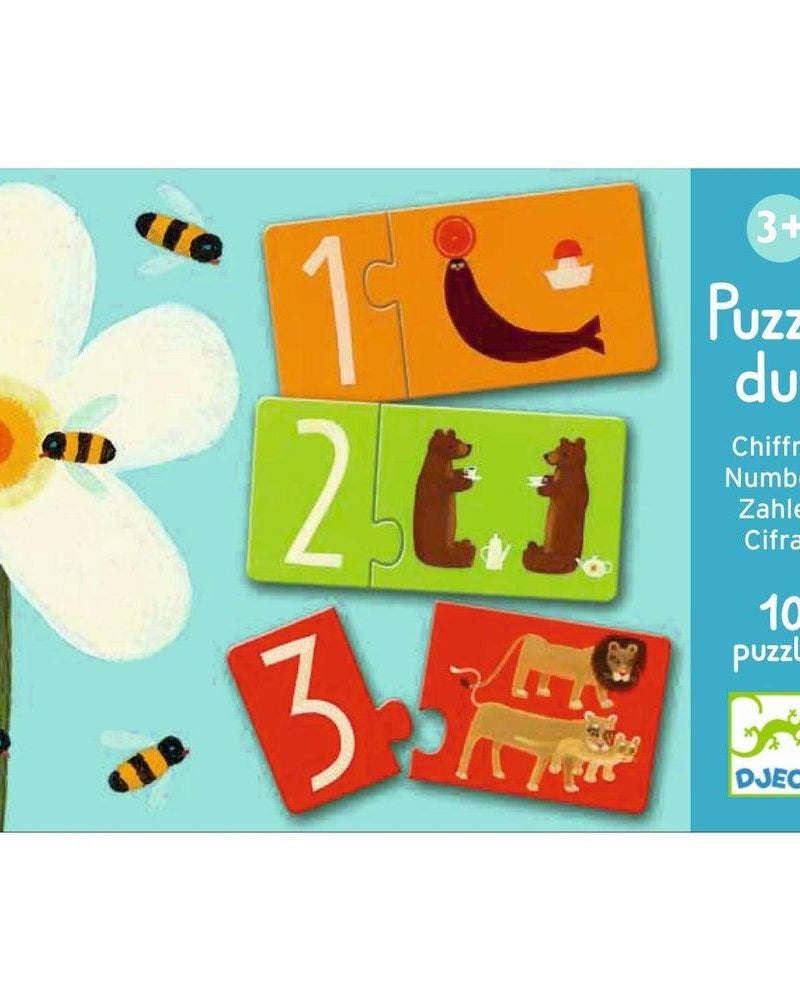 Puzzle duo - Chiffres - Casse - têtes - Boutique LeoLudo - Djeco