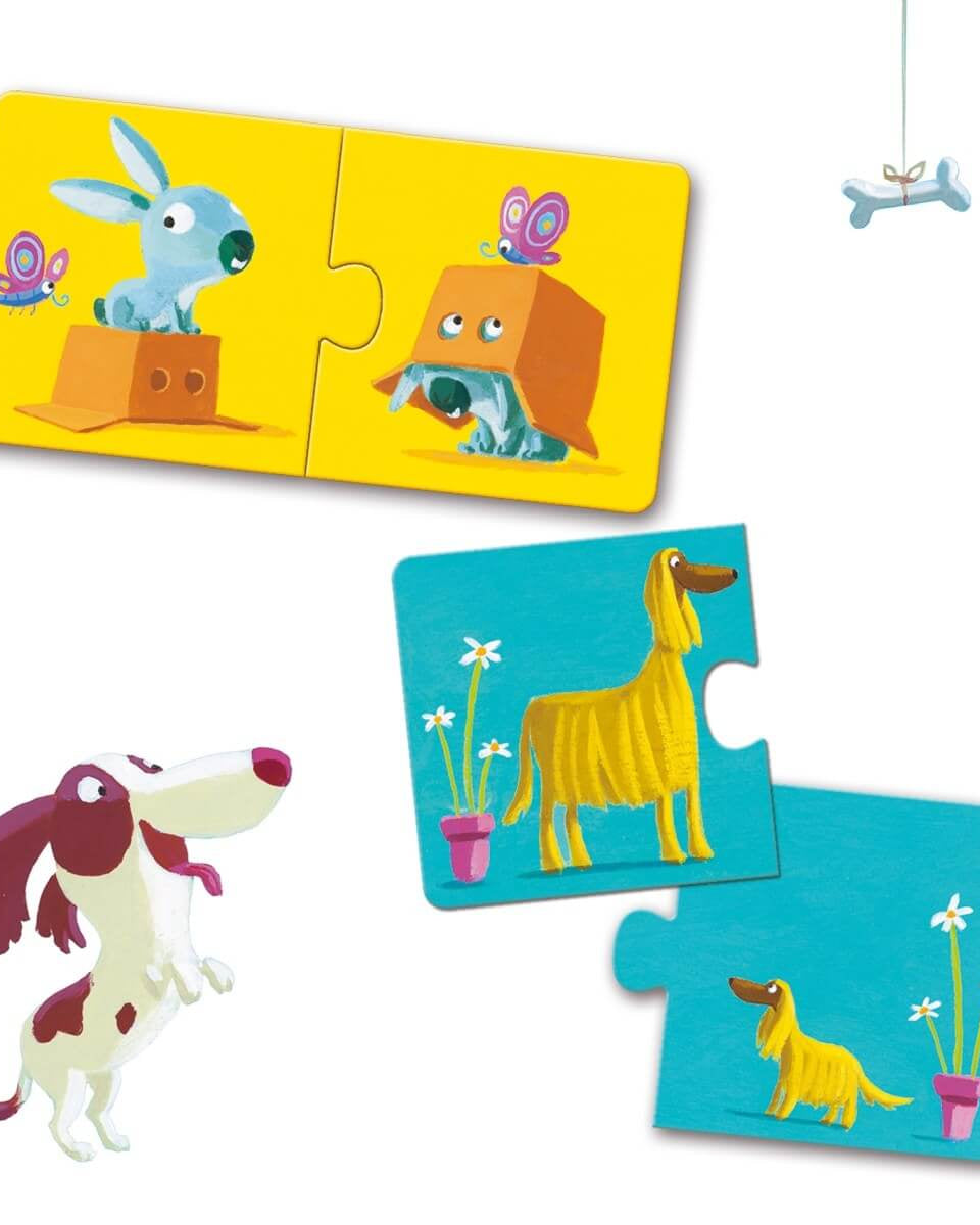 Puzzle duo - Contraires - Casse - têtes - Boutique LeoLudo - Djeco