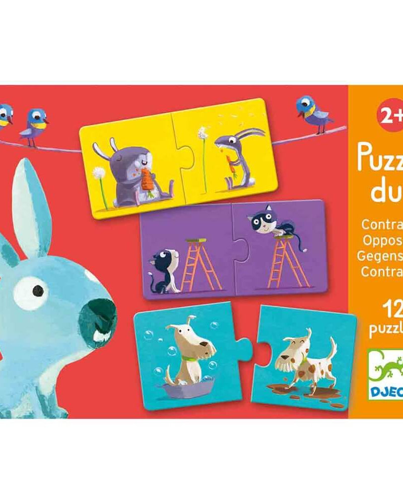 Puzzle duo - Contraires - Casse - têtes - Boutique LeoLudo - Djeco