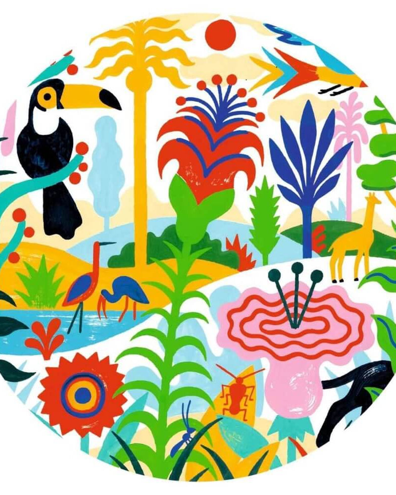 Puzzle gallery - Jungle (100 pcs) - Casse - têtes - Boutique LeoLudo - Djeco