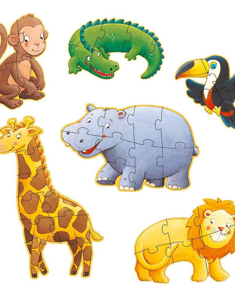 Puzzle géant - Ouistiti et ses amis (4,6,9 pièces) - Casse - têtes - Boutique LeoLudo - Djeco