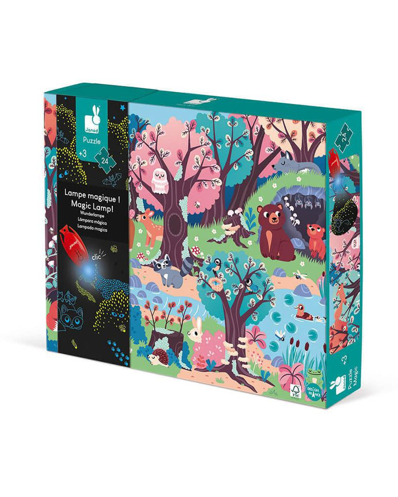 Puzzle magique - La forêt (24 pcs) - Casse - têtes - Boutique LeoLudo - Janod