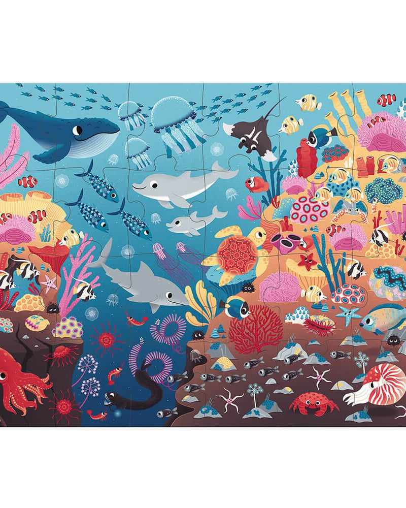 Puzzle magique - L'océan (24 pcs) - Casse - têtes - Boutique LeoLudo - Janod