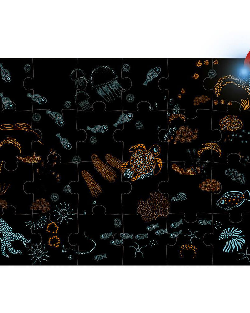 Puzzle magique - L'océan (24 pcs) - Casse - têtes - Boutique LeoLudo - Janod