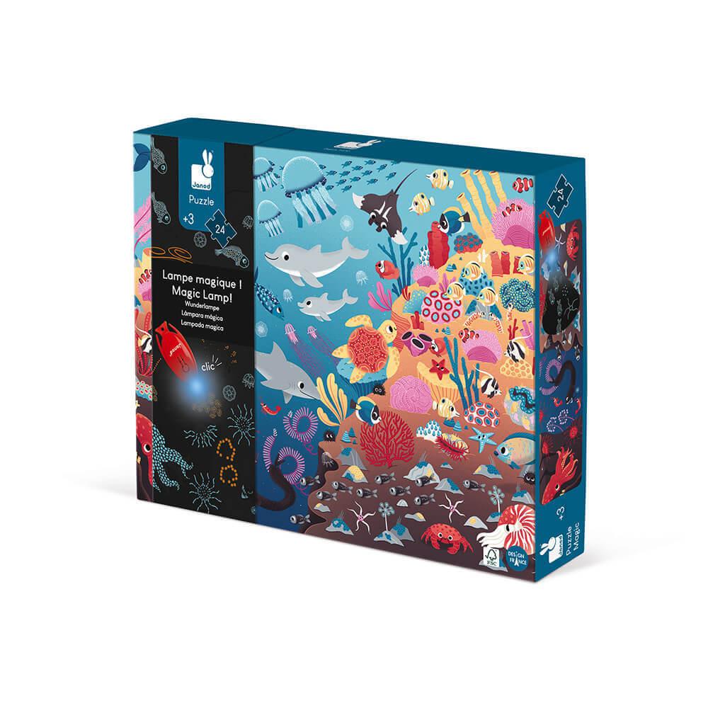 Puzzle magique - L'océan (24 pcs) - Casse - têtes - Boutique LeoLudo - Janod