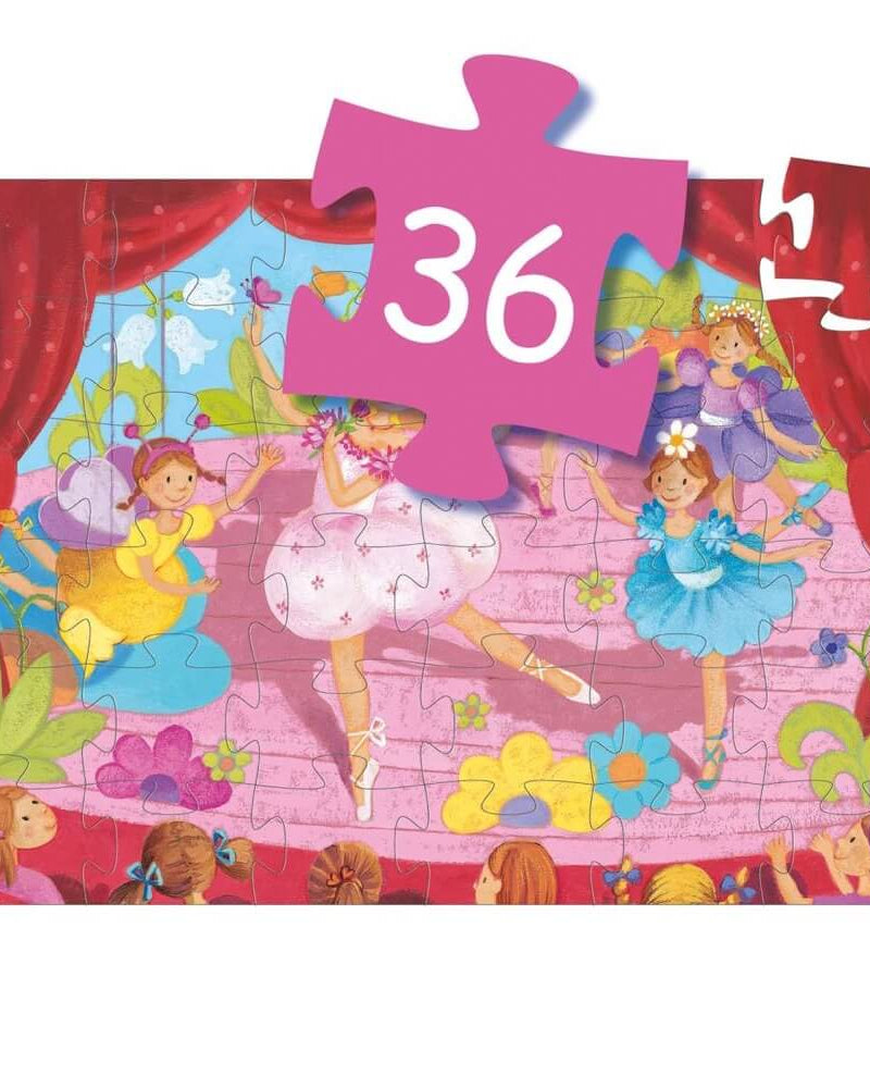 Puzzle silhouette - Ballerine (36 pcs) -Casse-têtes- Boutique LeoLudo-Djeco