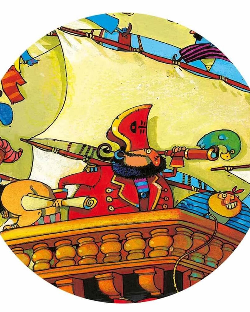 Puzzle silhouette - Bateau du pirate Barberousse (54 pcs) - Casse - têtes - Boutique LeoLudo - Djeco