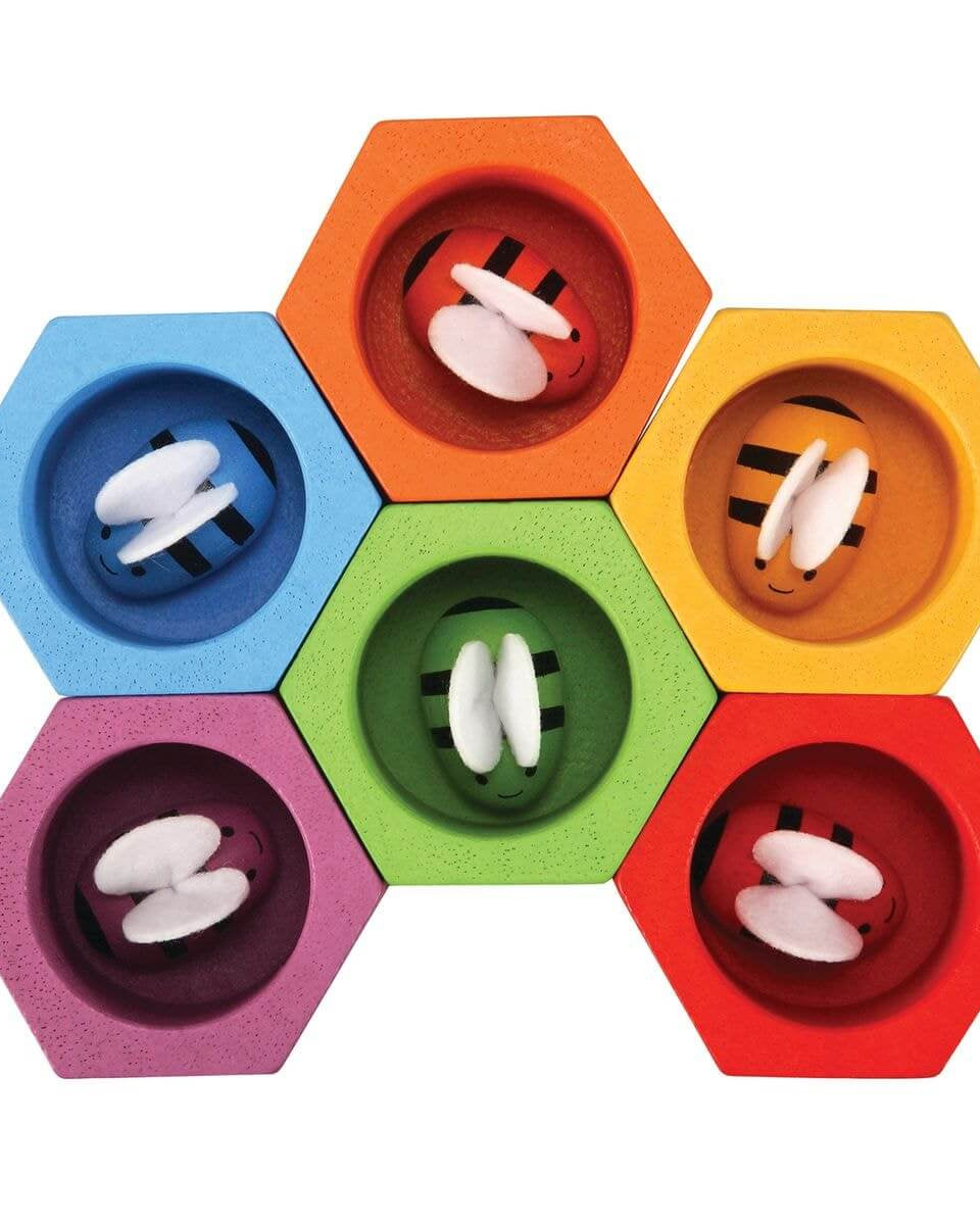 Ruche d'abeilles à trier - Jouets à trier & empiler - Boutique LeoLudo - Plan Toys
