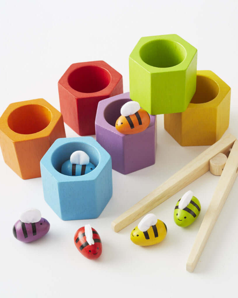 Ruche d'abeilles à trier - Jouets à trier & empiler - Boutique LeoLudo - Plan Toys