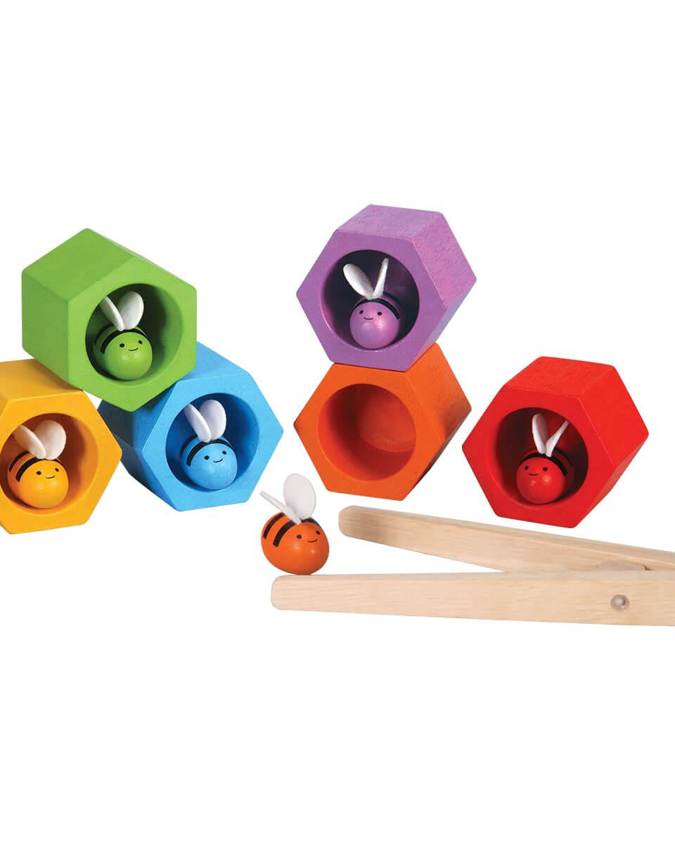 Ruche d'abeilles à trier - Jouets à trier & empiler - Boutique LeoLudo - Plan Toys