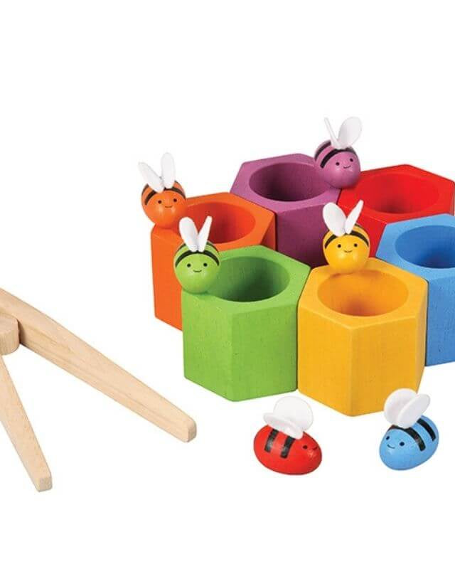Ruche d'abeilles à trier - Jouets à trier & empiler - Boutique LeoLudo - Plan Toys