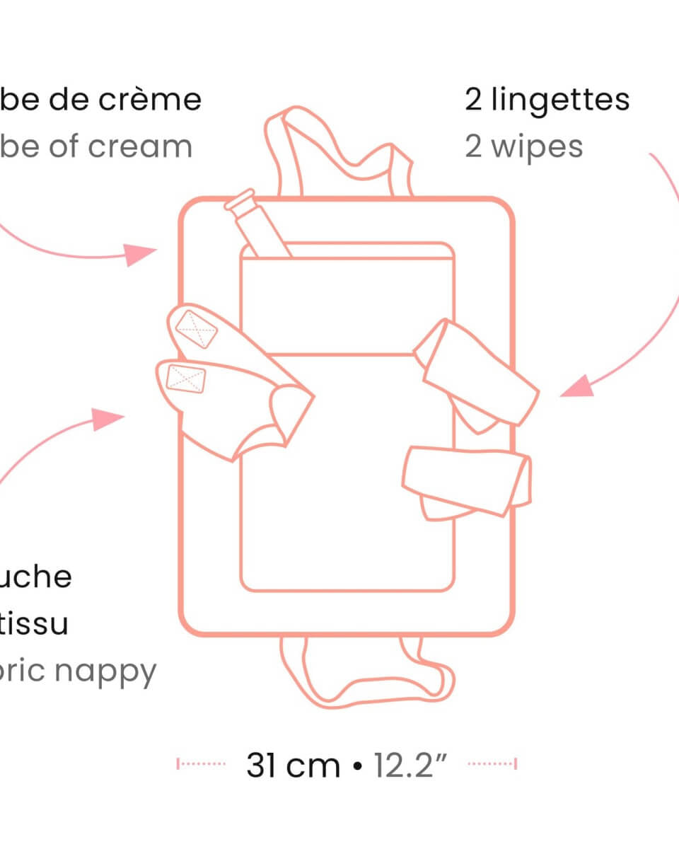 Sac à langer Pink Peak pour poupée Pomea - Accessoires poupée - Boutique LeoLudo - Djeco