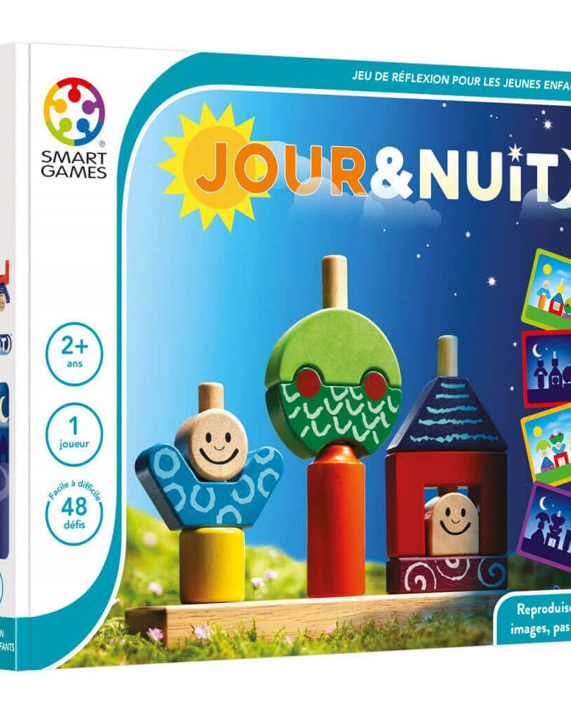 Smart Games - Jour & nuit (v. FR) - Jeux de logique - Boutique LeoLudo - Smart Games