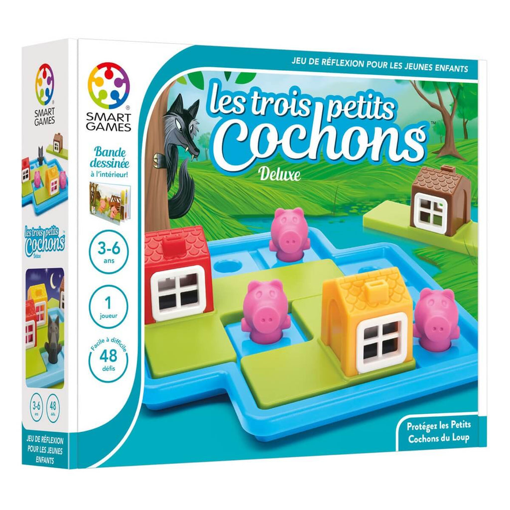 Smart Games - Les 3 petits cochons Deluxe (v. FR)-Smart Games-Boutique LeoLudo