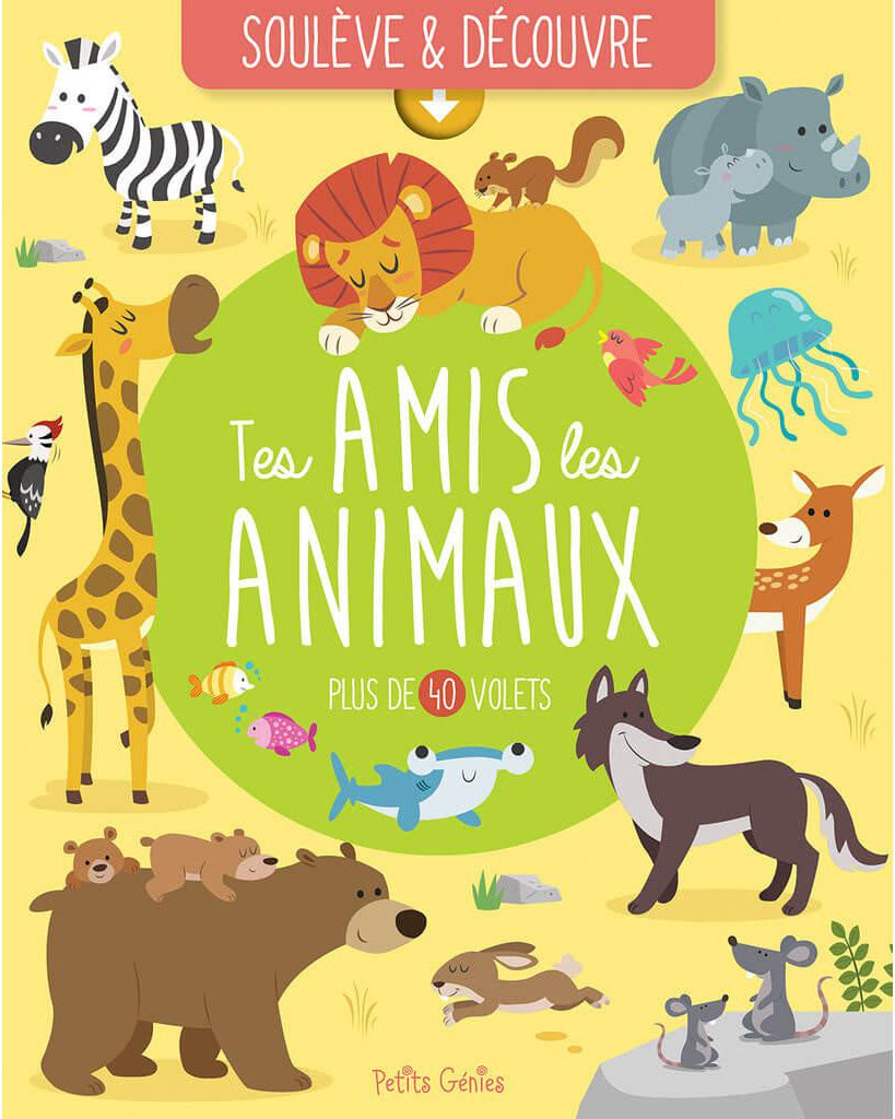 Soulève et découvre - Tes amis les animaux - Livres - Boutique LeoLudo - Petits Génies