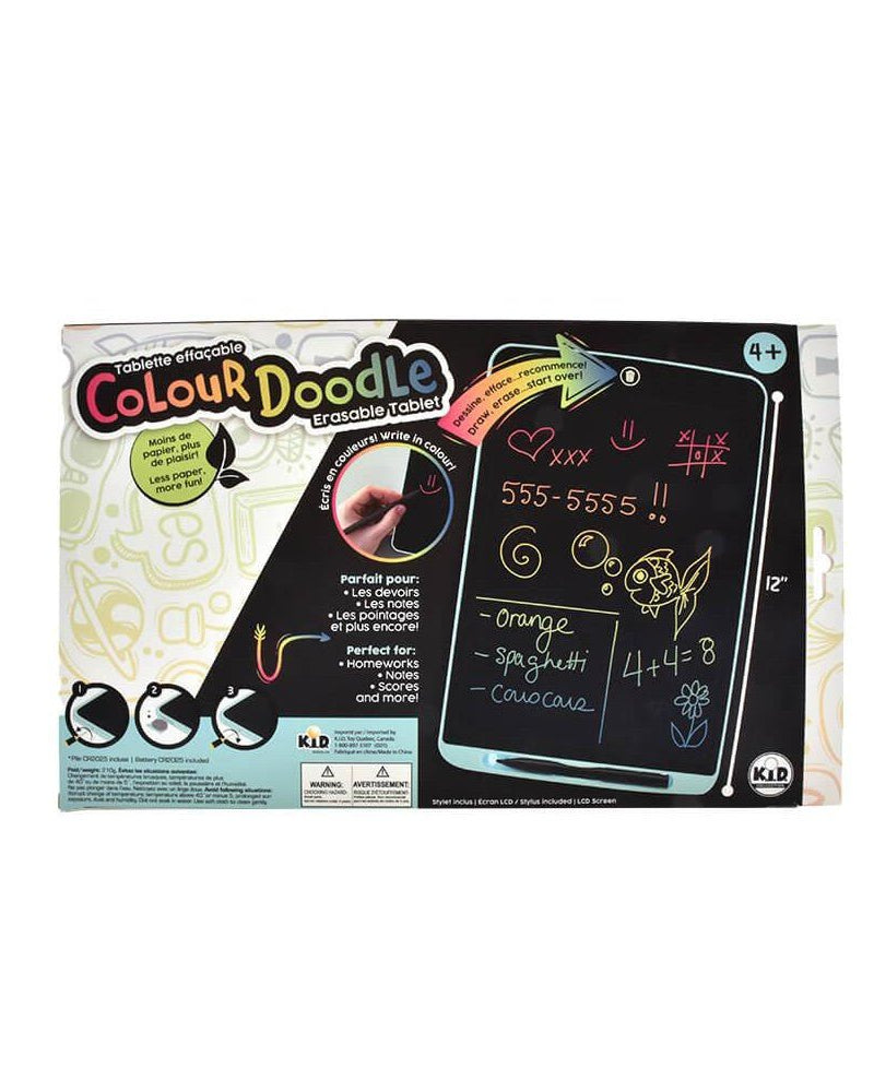 Tablette effaçable Colour Doodle - Art & bricolage - Boutique LeoLudo - K.I.D. Collection