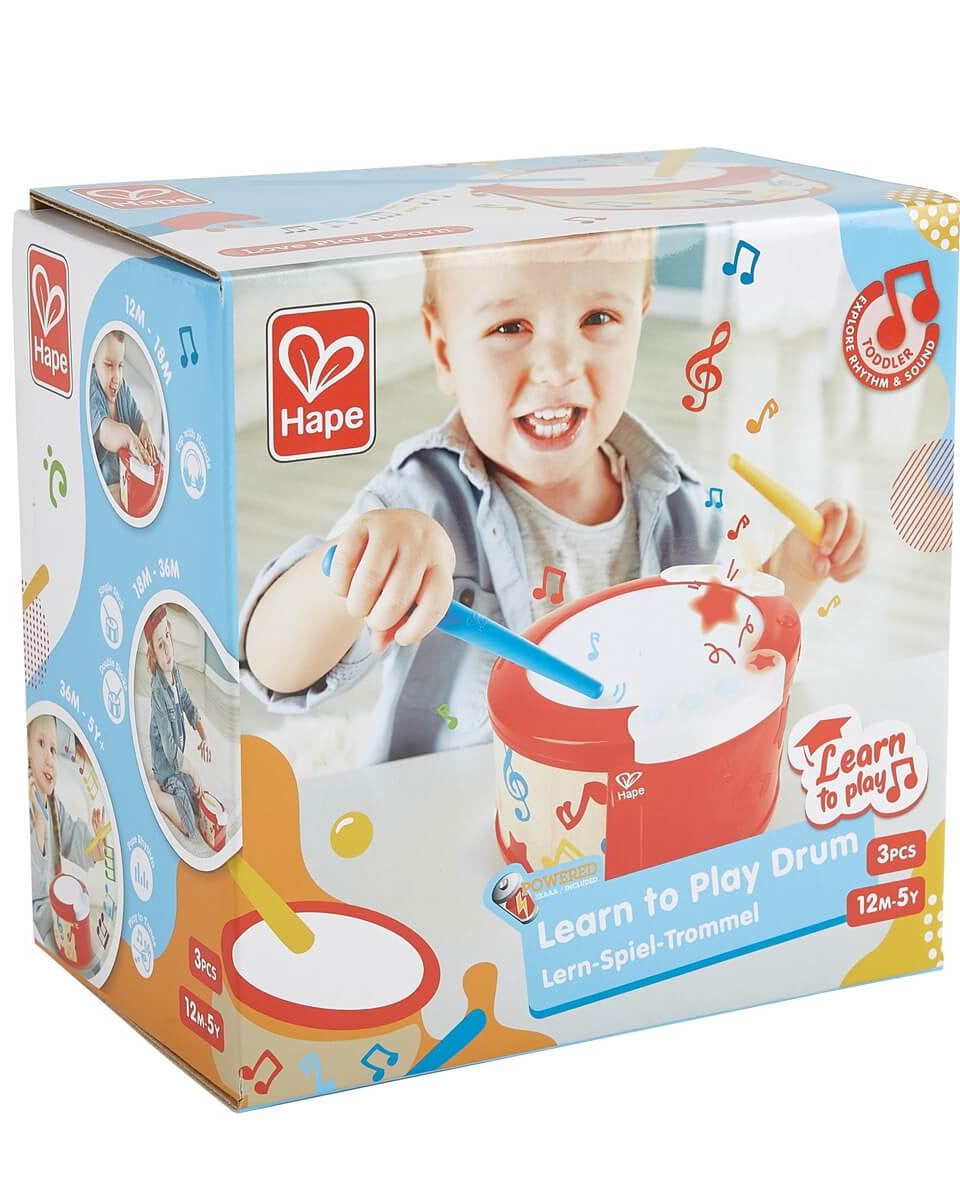 Tambour lumineux d'apprentissage interactif - Jouets musicaux - Boutique LeoLudo - Hape