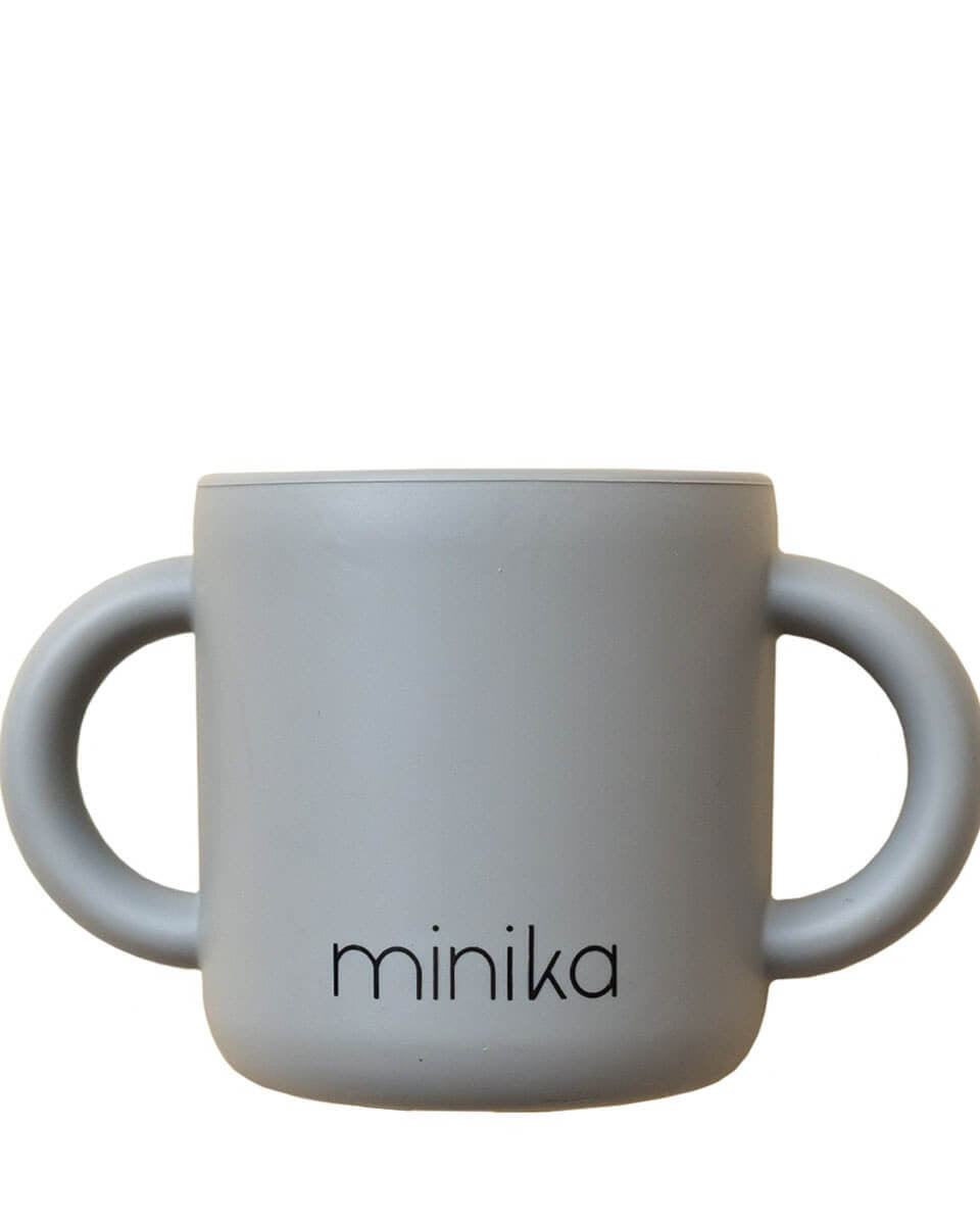 Tasse d'apprentissage avec poignées - Stone - Alimentation & repas - Boutique LeoLudo - Minika