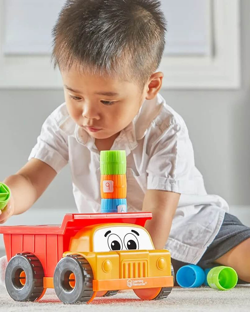 Tony le camion - benne empileur de chevilles - Jeux de construction - Boutique LeoLudo - Learning Resources