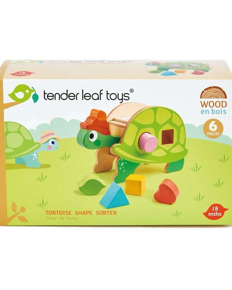 Tortue trieuse de formes - Jouets à trier & empiler - Boutique LeoLudo - Tender Leaf Toys