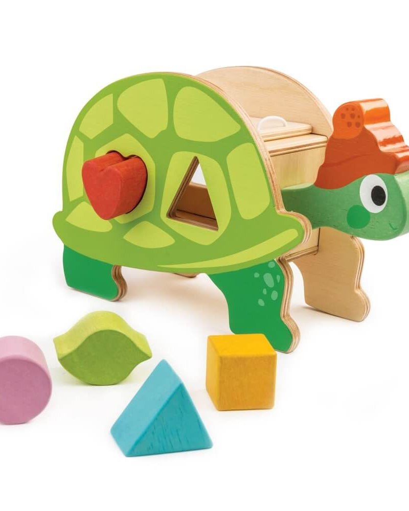 Tortue trieuse de formes - Jouets à trier & empiler - Boutique LeoLudo - Tender Leaf Toys