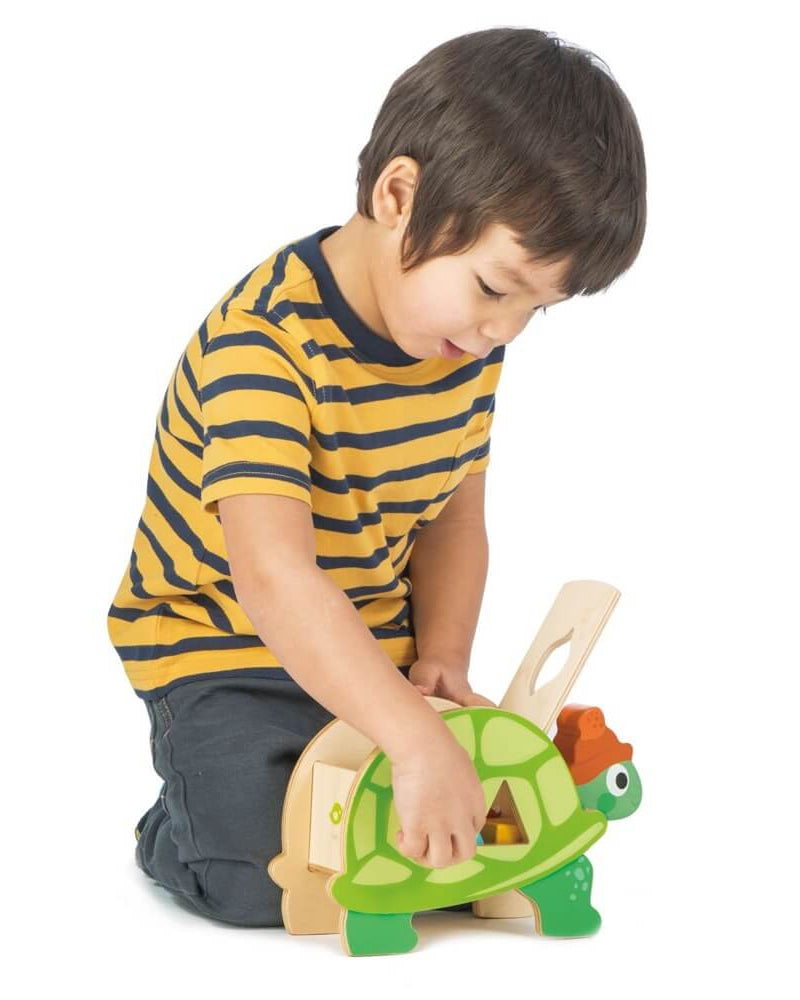 Tortue trieuse de formes - Jouets à trier & empiler - Boutique LeoLudo - Tender Leaf Toys