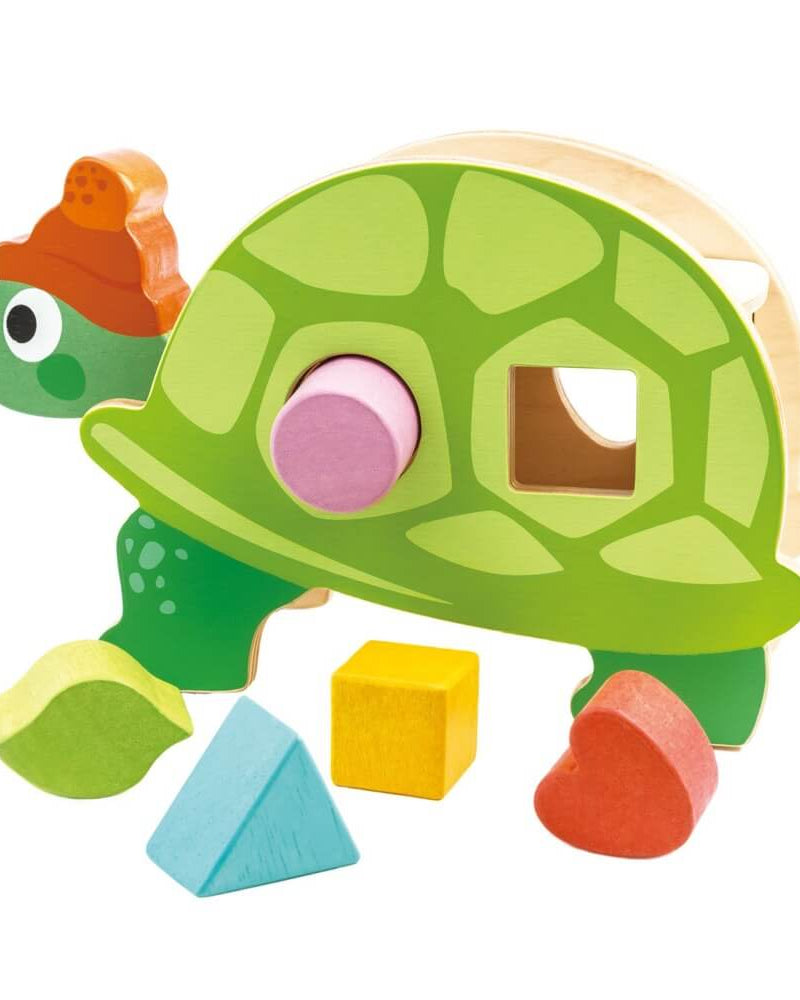 Tortue trieuse de formes - Jouets à trier & empiler - Boutique LeoLudo - Tender Leaf Toys