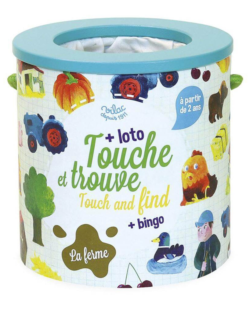Touche et trouve loto - bingo - La ferme - Jeux de motricité fine - Boutique LeoLudo - Vilac