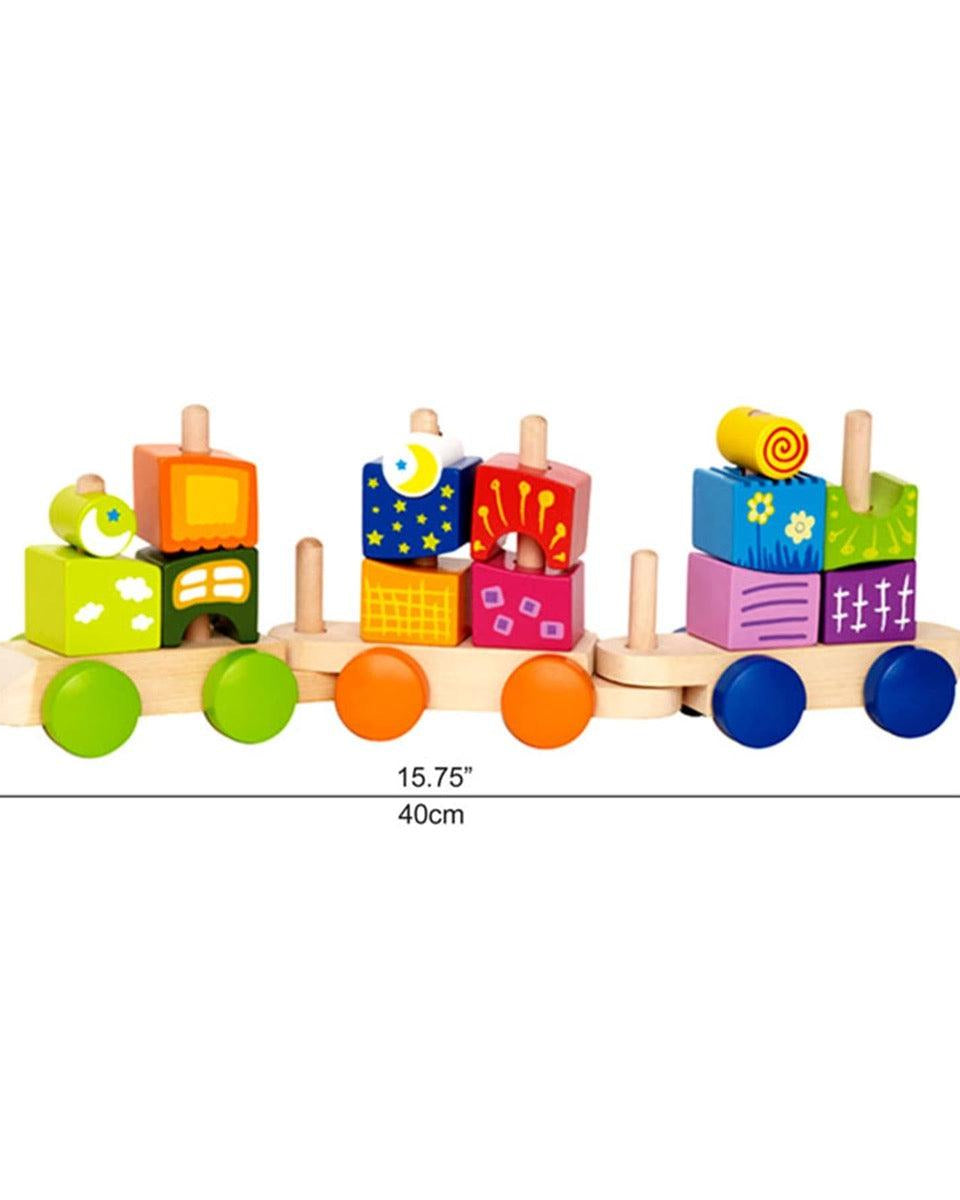 Train de blocs Fantasia - Jouets à trier & empiler - Boutique LeoLudo - Hape