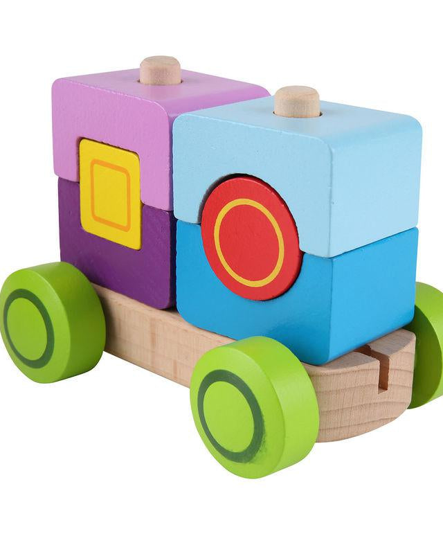 Train de blocs Fantasia - Jouets à trier & empiler - Boutique LeoLudo - Hape