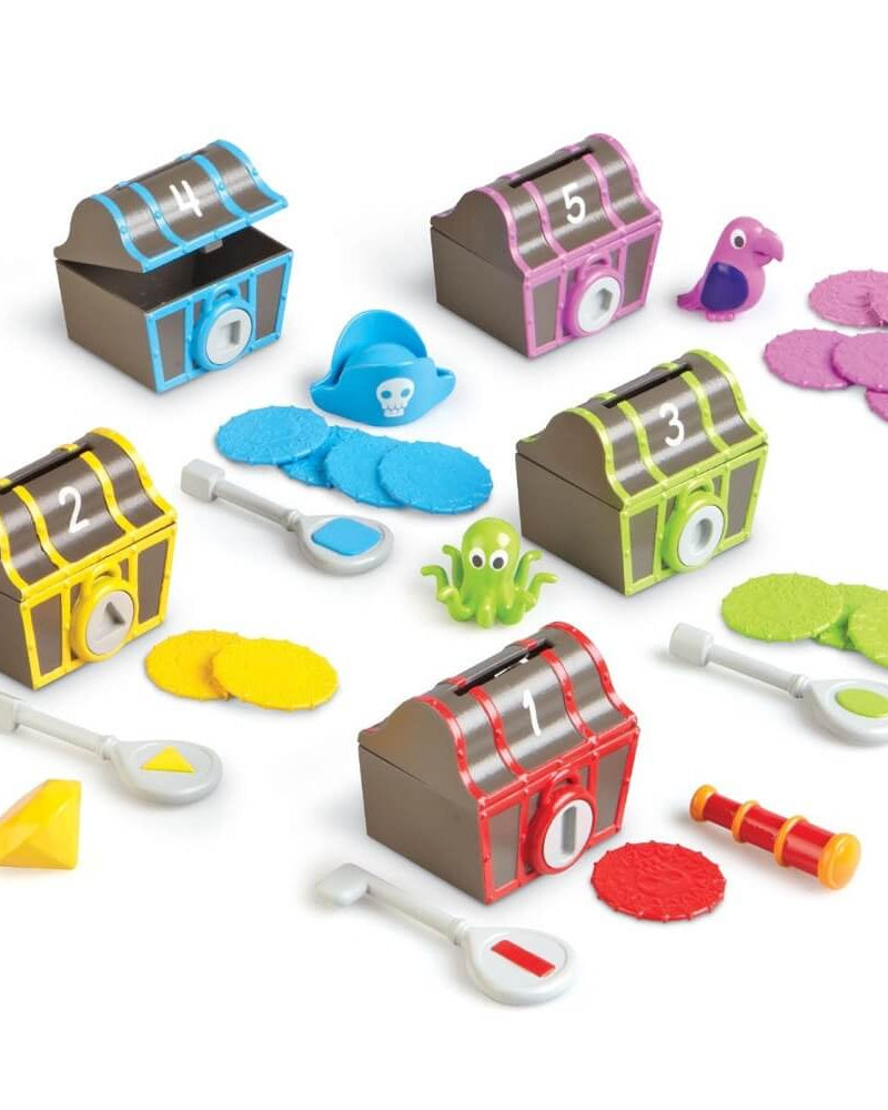 Triage du trésor surprise du pirate - Jouets à trier & empiler - Boutique LeoLudo - Learning Resources