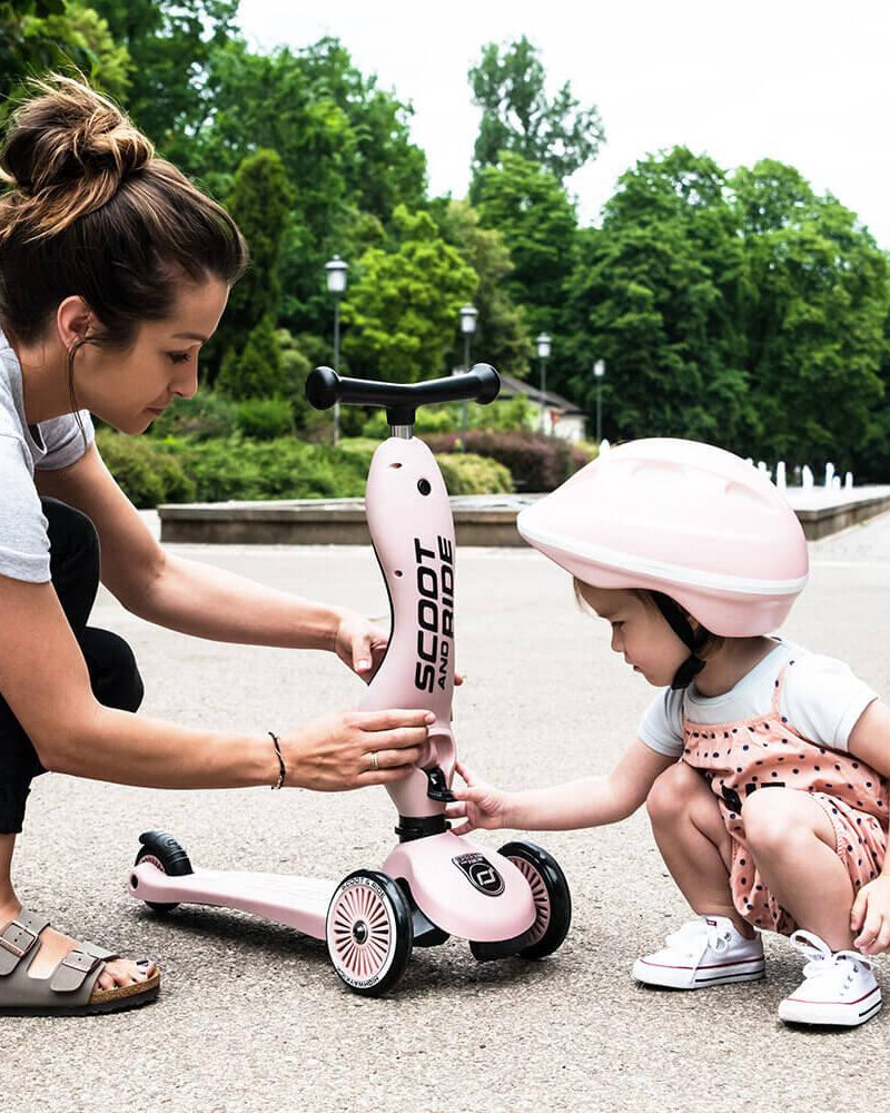 Trottinette 2 - en - 1 Highwaykick 1 - Rose - Jeux d'extérieur - Boutique LeoLudo - Scoot & Ride