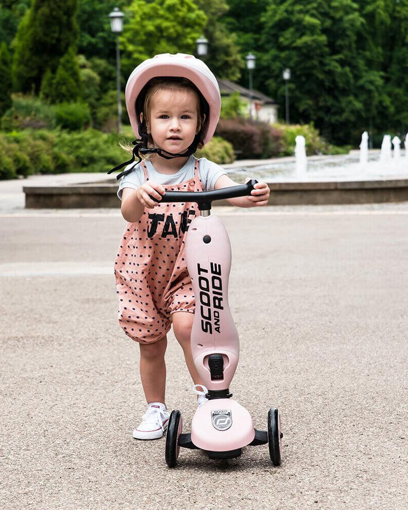 Trottinette 2 - en - 1 Highwaykick 1 - Rose - Jeux d'extérieur - Boutique LeoLudo - Scoot & Ride