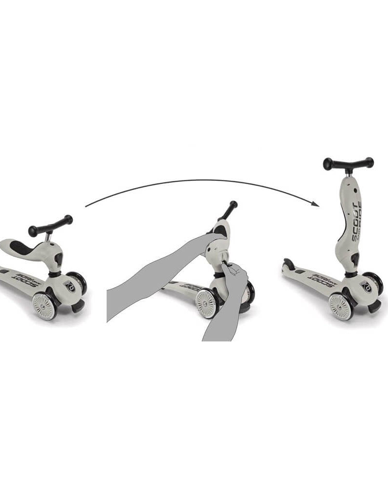Trottinette 2 - en - 1 Highwaykick 1 - Vert Forêt - Jeux d'extérieur - Boutique LeoLudo - Scoot & Ride