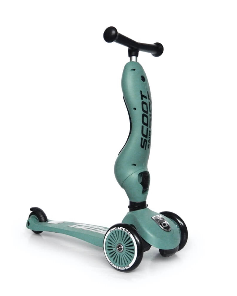 Trottinette 2 - en - 1 Highwaykick 1 - Vert Forêt - Jeux d'extérieur - Boutique LeoLudo - Scoot & Ride