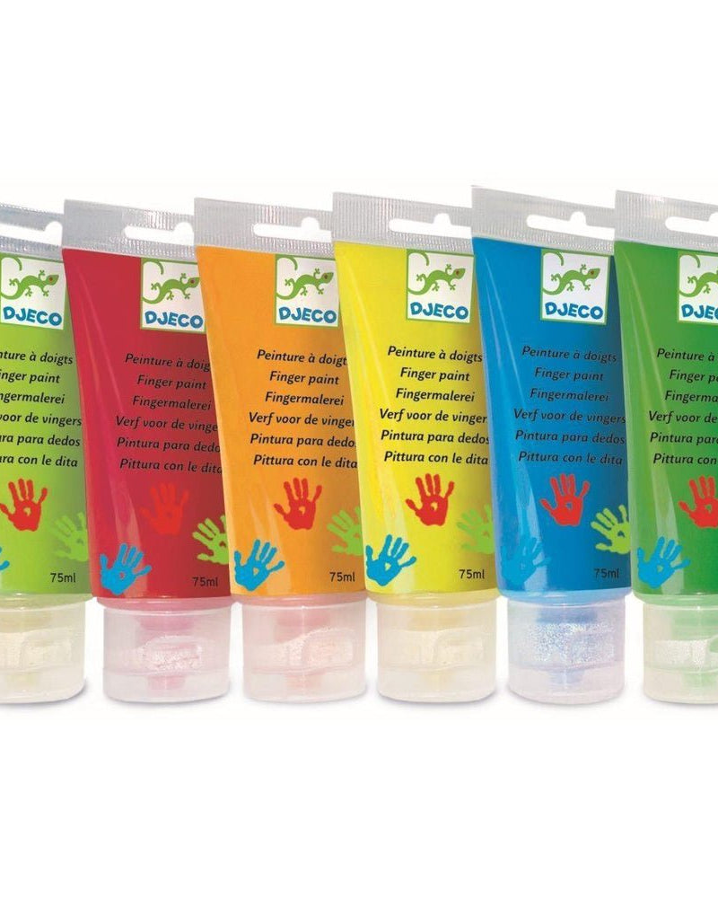 Tubes (6) de peinture à doigts - Art & bricolage - Boutique LeoLudo - Djeco