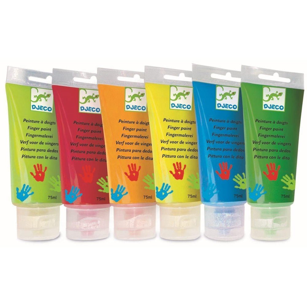 Tubes (6) de peinture à doigts - Art & bricolage - Boutique LeoLudo - Djeco