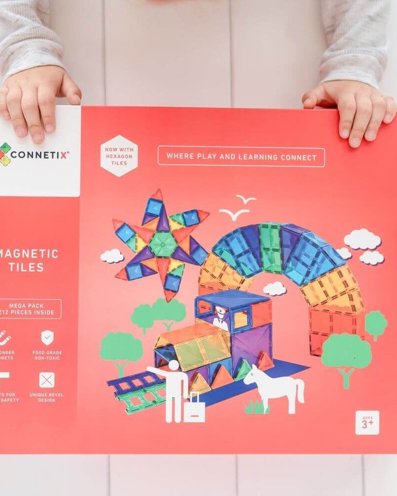 Tuiles de construction magnétiques - Mega Pack (212 pcs) - Jeux de construction - Boutique LeoLudo - Connetix