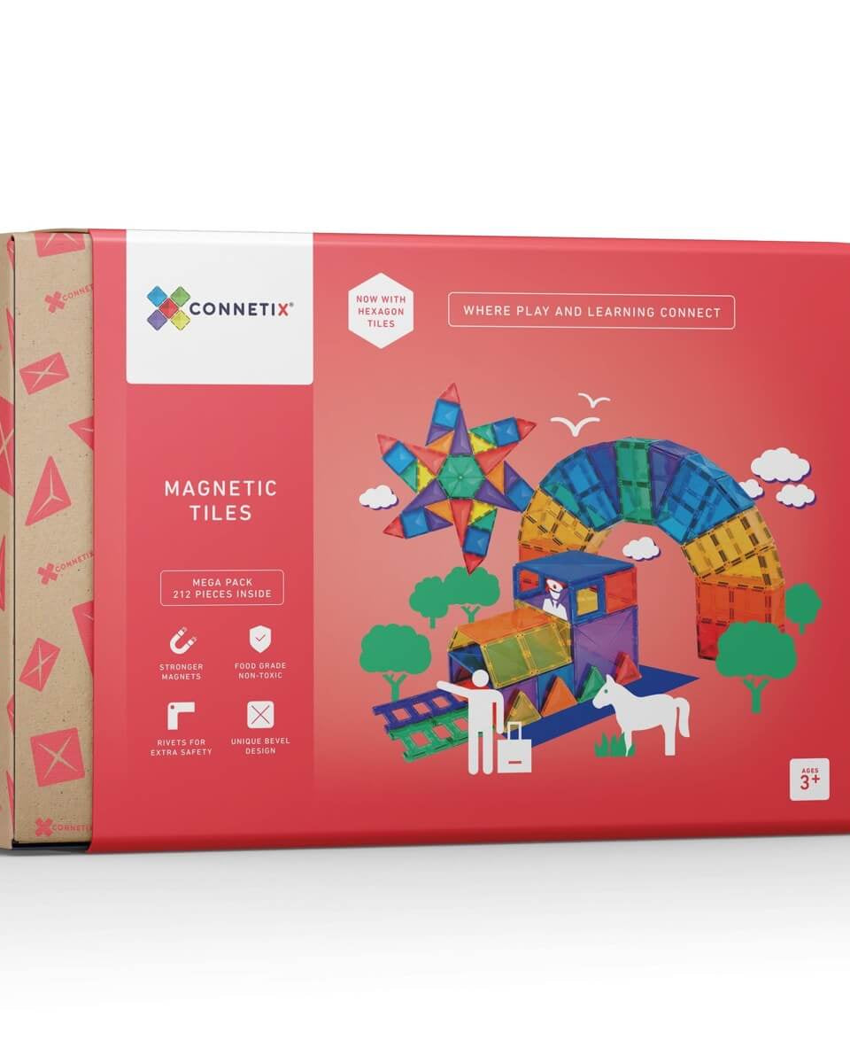 Tuiles de construction magnétiques - Mega Pack (212 pcs) - Jeux de construction - Boutique LeoLudo - Connetix