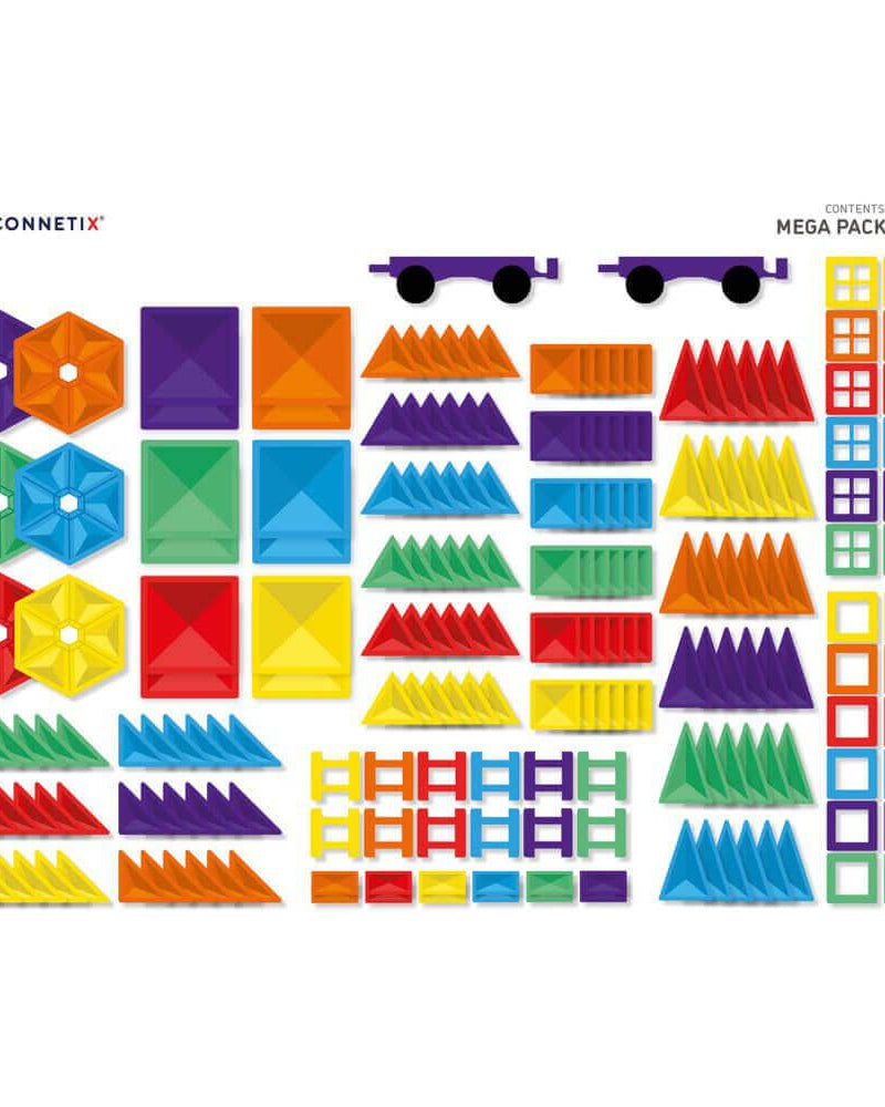 Tuiles de construction magnétiques - Mega Pack (212 pcs) - Jeux de construction - Boutique LeoLudo - Connetix