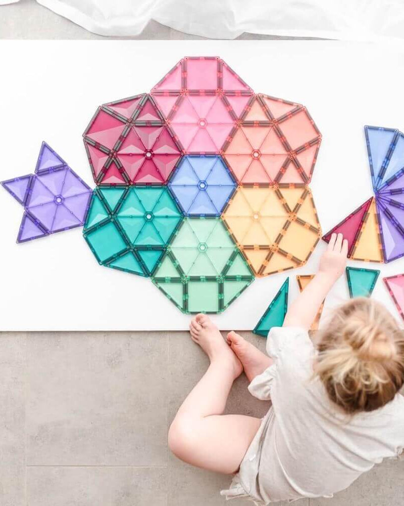 Tuiles magnétiques Connetix - Pastel Mega Pack (202 pcs) - Jeux de construction - Boutique LeoLudo - Connetix