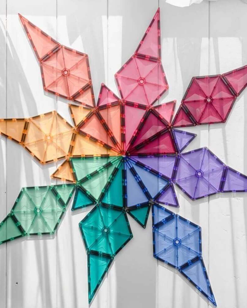 Tuiles magnétiques Connetix - Pastel Mega Pack (202 pcs) - Jeux de construction - Boutique LeoLudo - Connetix